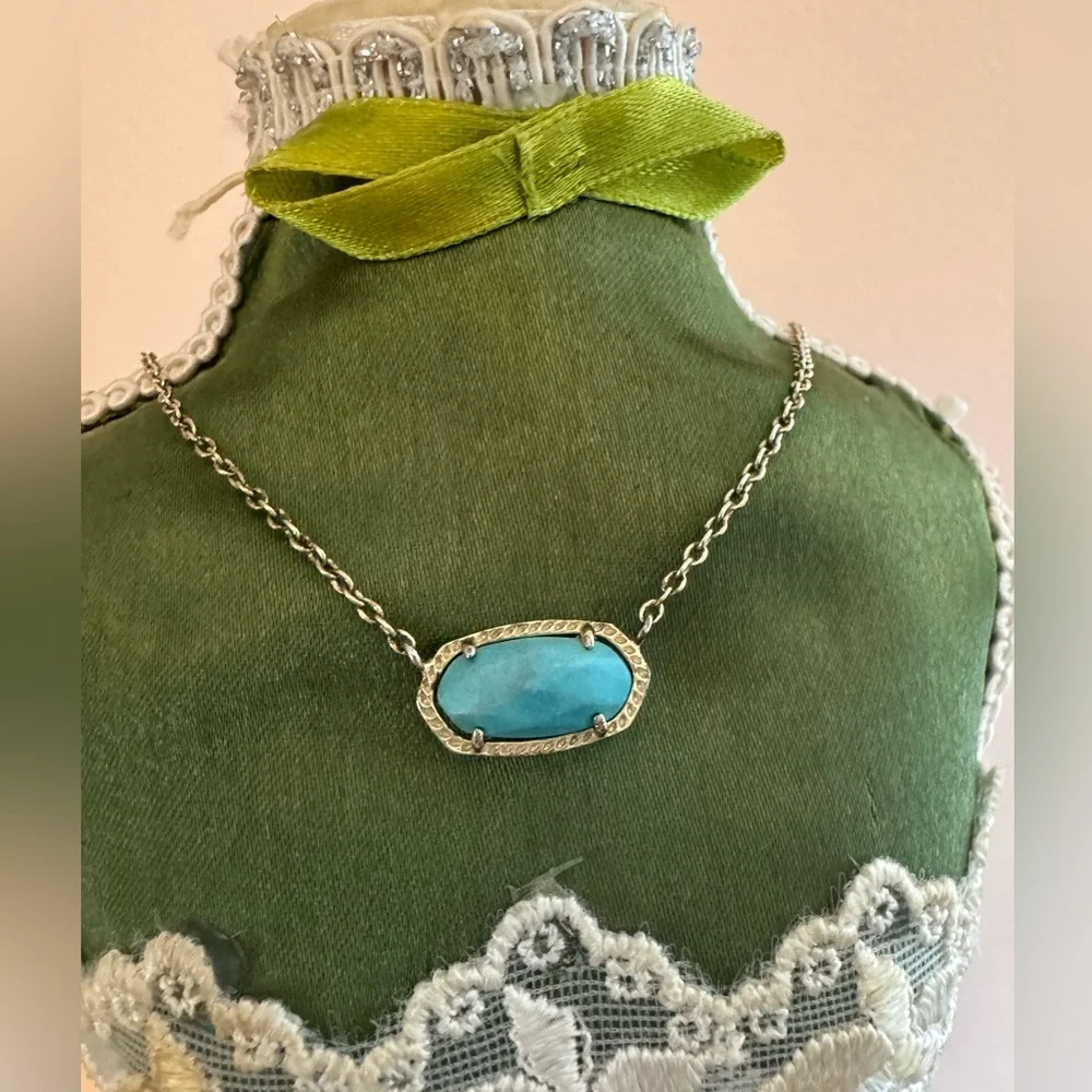 Kendra Scott Gold & Turquoise Elisa Necklace_3